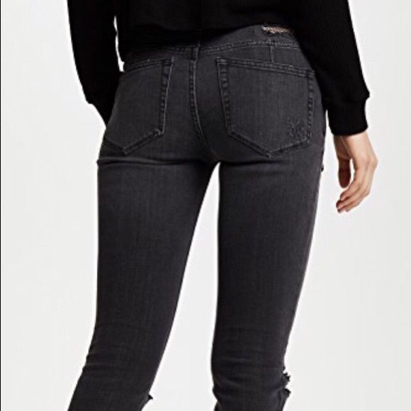 Free people fishnet skinny jeans - Picture 2 of 4